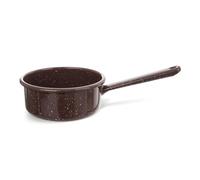 Orion group - Casserole en émail - Petite casserole émaillée - Casserole émaillée marron - Diamètre : 12 cm - 600 ml