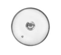 ORION couvercle en verre couvercle de casserole couvercle de casserole couvercle universel avec anneau en acier inoxydable pour casserole 200°C Ø 14, 16, 18, 20, 22, 24, 26, 28, 30 cm (24 cm)