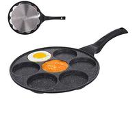 Orion Grande poêle à œufs Ø 27 cm – Pour 7 œufs, poignée, gaz & induction, revêtement antiadhésif