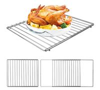 orion group Grille de four, grille de cuisson, dessous de plat pour vaisselle chaude, grille de refroidissement en acier chromé, polyvalente, robuste, longueur réglable