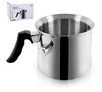ORION GROUP Marmite à lait en acier inoxydable sans couvercle avec sifflet 2,5 l Compatible induction