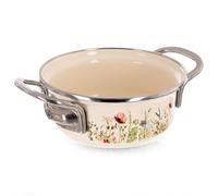 orion group Marmite en émail Crème 14 cm 600 ml Petite casserole pour lait