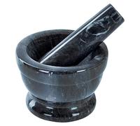 ORION GROUP Mortier en granit de qualité supérieure - Diamètre : 11,5 cm - Avec pilon - Mortier à épices en granit