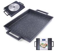 orion group Plaque de grill Grande pour griller avec revêtement en granit 43 x 26 cm