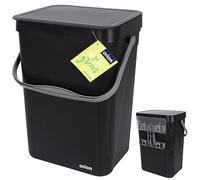 orion group Poubelle à suspendre Noir 10 l