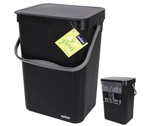 orion group Poubelle à suspendre Noir 10 l