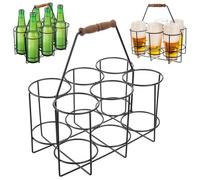 orion group Radka Caisse de transport pour bouteilles Porte-bières Porte-bouteilles Caisse à bouteilles Panier à bouteilles en métal