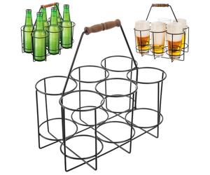 orion group Radka Caisse de transport pour bouteilles Porte-bières Porte-bouteilles Caisse à bouteilles Panier à bouteilles en métal
