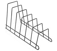 Orion Group Radka Support pour couvercles et Assiettes en métal Noir | 34,5 x 14 x 19 cm