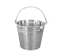 Orion Group Seau en Acier Inoxydable | avec poignée de Transport dans différentes Tailles 5L/10L/14L Taille 5L