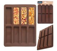 orion group Silline Moule à céréales en silicone pour barre et chocolat, 22 x 16,5 x 1,5 cm