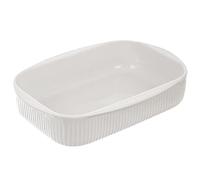 orion group Tiramisu Plat à gratin en porcelaine résistant à la chaleur pour lasagnes, ragoûts 24 x 17 cm, 1 l
