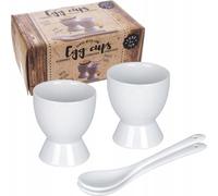 ORION Jeu de coquetiers / dessous de plat à oeufs 2 pièces + cuillère