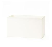 ORION LIGHTSTYLE Abat-jour en tissu, (32 x 16 x 18 cm), pour douille E27 rectangulaire, abat-jour de rechange pour lampadaire, lampe de table, rectangulaire, Crème, Crème-blanc