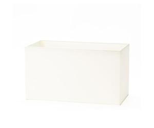 ORION LIGHTSTYLE Abat-jour en tissu, (32 x 16 x 18 cm), pour douille E27 rectangulaire, abat-jour de rechange pour lampadaire, lampe de table, rectangulaire, Crème, Crème-blanc