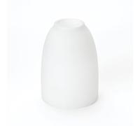 ORION LIGHTSTYLE Abat-jour en verre de rechange pour ampoules E14, trou 36 mm, hauteur 110 mm, blanc opale, mat
