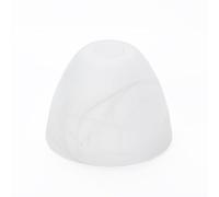 ORION LIGHTSTYLE Abat-jour en verre de rechange pour douille E14, diamètre du trou : 30 mm, forme conique, aspect fumé, blanc albâtre