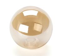 ORION LIGHTSTYLE Abat-jour en verre G9 avec filetage intérieur 10 cm Verre de rechange Trou 22 mm Chromé Miroir ambre doré