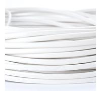 ORION LIGHTSTYLE Câble plat de lampe de rechange PVC gainé YML 2-conducteurs 2 x 0,75 mm² deux conducteurs câbles minces câble de lampe blanc 5m 5 mètres