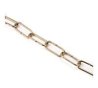 ORION LIGHTSTYLE Chaîne pour lustre - 1 m - Chaîne à maillons ronds en métal (doré, 4,5 mm)