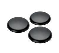 ORION LIGHTSTYLE Couvercle extra plat 3 pièces Boîte de distribution PVC noir Baldaquin Boîte de plafond Finition, rond, 100mm