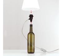 ORION LIGHTSTYLE Douille de lampe E27 pour lampe DIY, bouteille, bouteille de vin, adaptateur de bouteille, lampe de table décorative, transparente