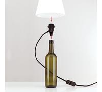 ORION LIGHTSTYLE Douille de Lampe E27 pour Lampe DIY, Bouteille, Vin, Adaptateur, Lampe de Table Décorative, Noir