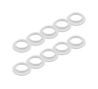 ORION LIGHTSTYLE Lot de 10 anneaux à vis E14 - Diamètre : 27 mm - Pour douilles de lampe - Anneau fileté - Fixation pour abat-jour, verres de lampe - Plastique PVC - Gris clair