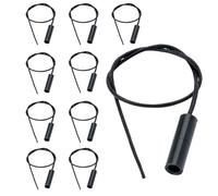 ORION LIGHTSTYLE Lot de 10 cordons d'interrupteur à tirette - 25 cm - Pour lampes de table - Noir