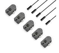 ORION LIGHTSTYLE Lot de 5 interrupteurs à tirette avec cordon pour lampadaires, lampes de table, appliques murales, noirs
