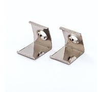 ORION LIGHTSTYLE Profilé d'angle en aluminium - Bande de recouvrement de rail pour bandes LED - Profilé rayures opale 1 m 2 m - Blanc laiteux, Clips (10 pièces)