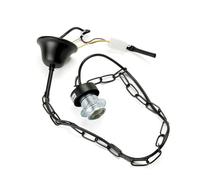 ORION LIGHTSTYLE Suspension de chaîne avec douille E27 - Anneau à vis - Suspension de lampe - Chaîne (noir)