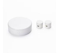ORION LIGHTSTYLE Suspension d'espacement pour lampes avec auvent et boîte de distribution, support de câble, boîte de couverture, lot avec 1 boîte de distribution et 2 broches de plafond (blanc