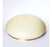ORION LIGHTSTYLE Verre de rechange avec anneau en laiton - Diamètre de 350 mm - Pour douille E27 (42 mm) - 35 x 14 cm - Champagne beige mat