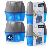 Orion Lot de 4 déshumidificateurs 450 g x 4 - Granulés déshumidificateurs avec parfum citron - Boîte absorbante contre l'humidité, les odeurs, la moisissure pour salle de bain, cuisine, cave, caravane
