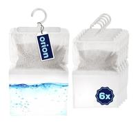 Orion Lot de 6 déshumidificateurs 400 g x 6 - Granulés déshumidificateurs avec parfum citron - Boîte absorbante contre l'humidité, les odeurs, la moisissure pour salle de bain, cuisine, cave, caravane
