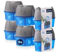 Orion Lot de 6 déshumidificateurs 450 g x 6 - Granulés déshumidificateurs avec parfum citron - Boîte absorbante contre l'humidité, les odeurs, la moisissure pour salle de bain, cuisine, cave, caravane