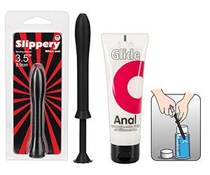 Orion Lubrifiant Set Anal - 80 ml analgle itgel et applicateur - Love Box pour les couples avec anal Gel lubrifiant médical à base d'eau et applicateur en noir