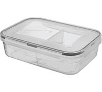 Orion Lunchbox | Récipient alimentaire avec joint en silicone 2 compartiments en plastique étanche à l'air 1l
