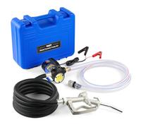 Orion Motor Tech Kit de Pompe de Transfert Diesel, Pompe de Transfert de Carburant 12V avec Buse et Tuyaux, Pompe à Gasoil Électrique pour Kérosène Diesel avec Mallette de Transport, Extracteur d'Huil