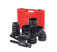 Orion Motor Tech Lot de 24 Outils d'extraction pour roulement de Roue, pour Retrait et Installation de roulements de Roue Avant, avec vis coulissantes, Manchons universels, étui de Rangement - Rouge