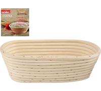 ORION Panier de fermentation pâte à pain Moule à pain en rotin pour pain ovale 26x13 cm