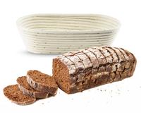 ORION Panier de fermentation pâte à pain Moule à pain en rotin pour pain ovale 32x15 cm