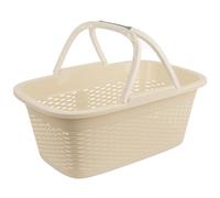 Orion Panier de salle de bain | Panier à linge | Panier à linge 29l crème avec poignées rabattables