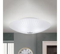 ORION Plafonnier VINDIRA, dimmable, blanc, Salon / Salle à manger, Verre, Moderne, Plafonnier