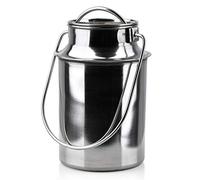 Orion Pot à Lait en Acier Inoxydable | Capacité 1,5L | Couvercle Enfichable | Anse de Transport