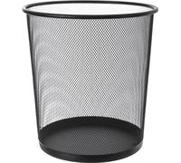 ORION Poubelle à papier Poubelle de bureau Corbeille métallique noire