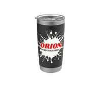 Orion Power Unleashed Red Name Design Gobelet isotherme en acier inoxydable double paroi