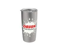 Orion Power Unleashed Red Name Design Gobelet isotherme en acier inoxydable double paroi