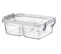ORION Récipient alimentaire avec couvercle et 2 COMPARTIMENTS 0,5l transparent